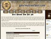 Tablet Screenshot of gourmetrootbeer.com